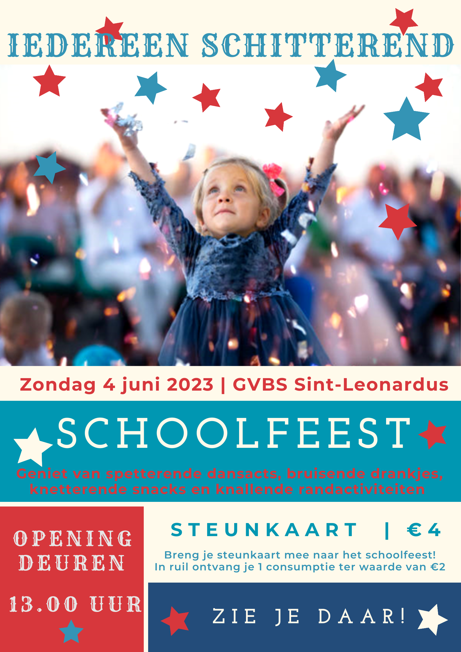 Affiche schoolfeest 2023 Zoutleeuw