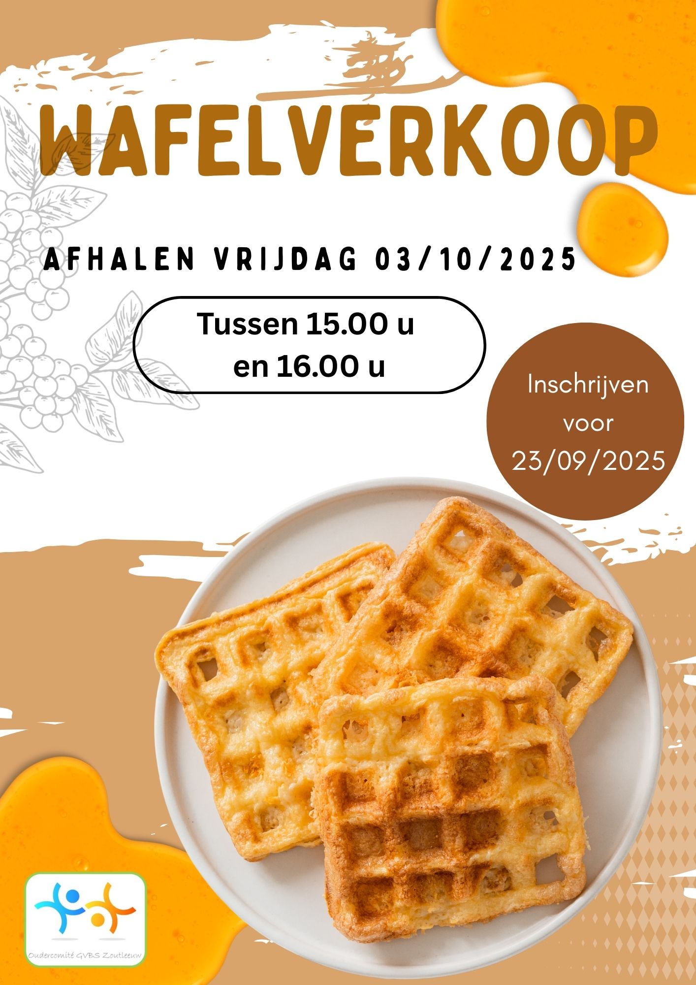 Affiche wafelverkoop