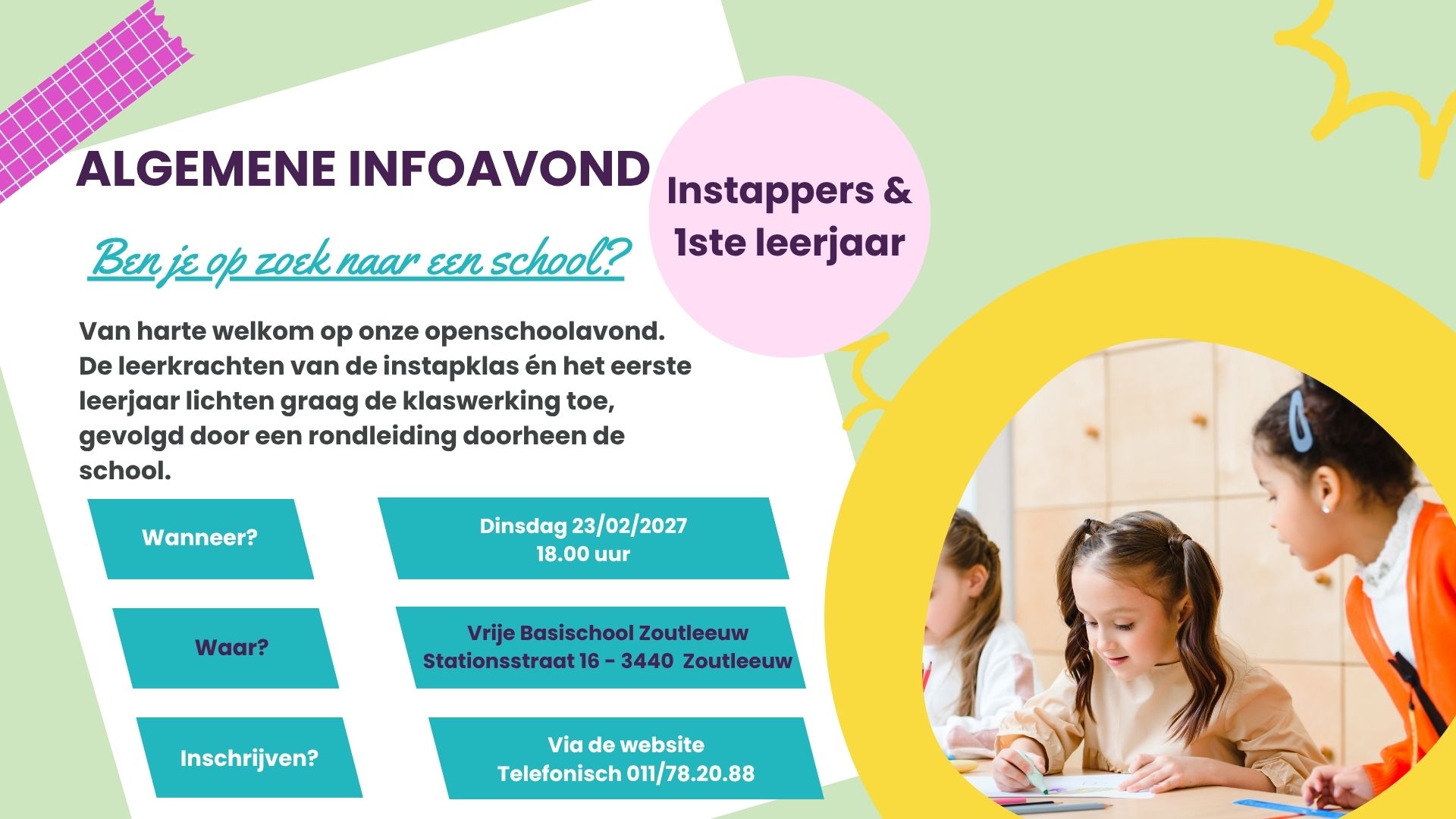 Open klasdag website